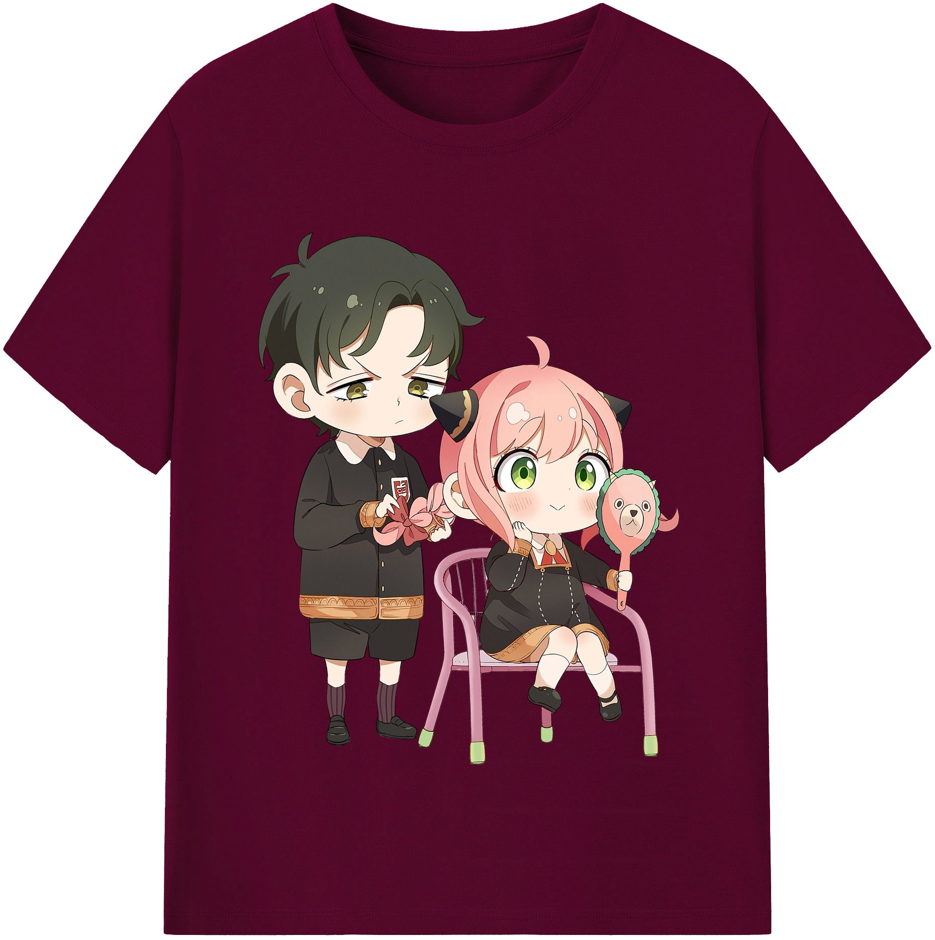 （画像用） SPY×FAMILY间谍家家酒 レディースカジュアルプリントTシャツ（綿100％）